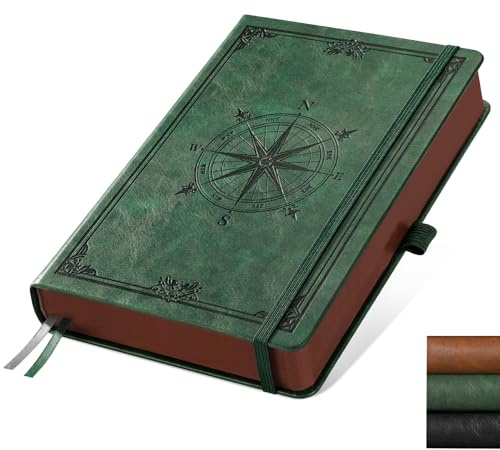 AUTEMPO Notizbuch A5 Liniert, 100g/m² Papier, 320 Seiten - Dunkelgrün