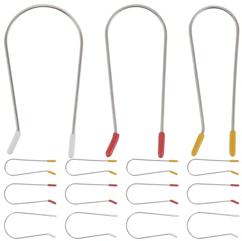 SEWACC 24 pinces à bigoudis chauffants - Pinces pour bigoudis chauffants de 2,5/3,2/3,8 cm - en forme de U pour une prise en main sûre, idéales pour les coiffures quotidiennes en salon de coiffure.