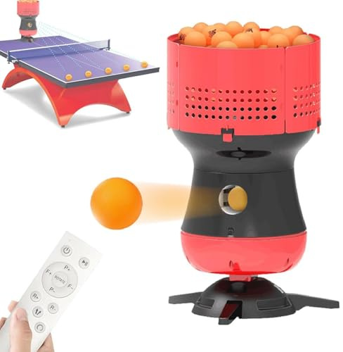 Macchina automatica per palline da ping pong, robot da ping pong, tempo di servizio regolabile, forza, distanza, per allenamento individuale e allenamento professionale.