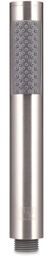 H&S Universal Handbrause für Hohen Wasserdruck - Design Stab Duschkopf aus Verchromten Edelstahl - Schmal & Klein für Badewanne sowie Dusche für Kinder und Erwachsene