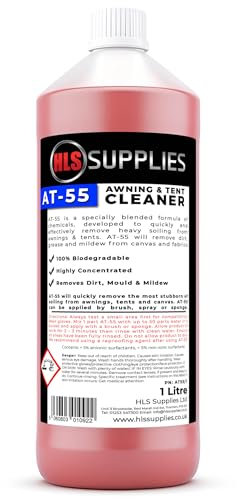 HLS Supplies 1L AT-55 Awning & Tent Cleaner - Perfect for Parasol, Gazebo and Outdoor Fabric