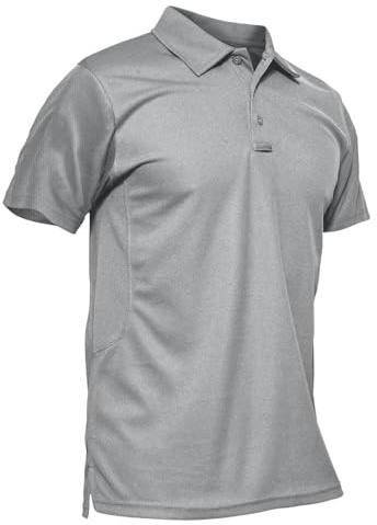 KEFITEVD Polo à Séchage Rapide pour Homme T-Shirts de Golf légers Hauts à Manches Courtes d'été