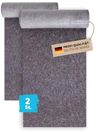 Alfa Maler Abdeckvlies 2 Stück 1 m x 50 m mit 300 g/m² Oberflächenschutz extra saugfähig und feuchtigkeitsundurchlässig, Malervlies, Schutzvlies, Maler und Heimwerker