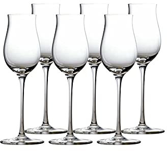 Stölzle Lausitz Verres à Cognac Q1 Set de 6, 120 ml – Verres Nosing Artisanaux pour Cognac, Grappa & Eau-de-vie – Verres Élégants en Cristal – Lavables au Lave-vaisselle, Fabriqué en Allemagne
