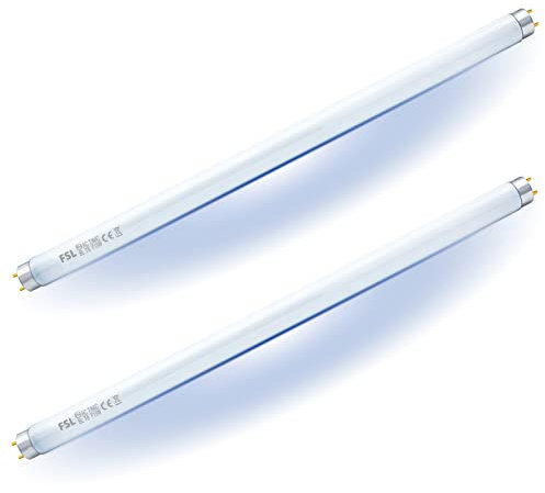 AUROHOPE FSL T8 F15W BL Ampoule de rechange pour Lampe Tue Mouche, Tube UV de 45cm pour la Tueur de moustique/Tueur insecte de 30W(2 pièces)