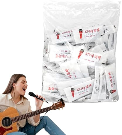 Microphone Covers - 200pc Mic Hygiene Covers | Non-Woven Mic Covers Protective Caps | Dust-Proof Electric Shock Protection Mic Covers | Microphone Foam Cover For Stage Performance