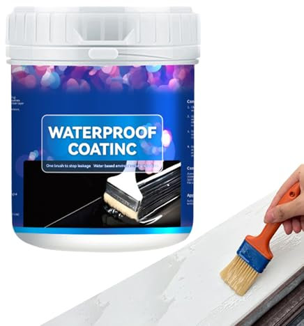 Rivestimento Impermeabilizzante | Adesivo Antiacqua 800 g per Riparazione Perdite | Sigillante Idrorepellente Multiuso per Calcestruzzo, Riempitivo per Crepe per Tetti Pareti Interni ed Esterni