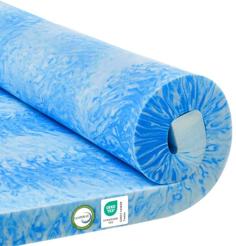 MKS Dream Komfort Gel Topper 120 x 200, 5 cm Memory Foam Topper med andningsbart överdrag, bekvämt H3/H4 gelskum för madrasser med kylningseffekt och perfekt anpassning till kroppen