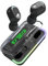 Music Hero auricolari TWS wireless con custodia di ricarica, schermo LCD, microfono integrato, musica e chiamate per 3 ore, comandi touch, nero