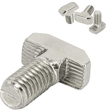 SCHMIDT systemprofile 10x Hammerschraube M8 16mm Nut 8 T-Schraube mit Steg Befestigungsmaterial Aluprofil-Zubehör