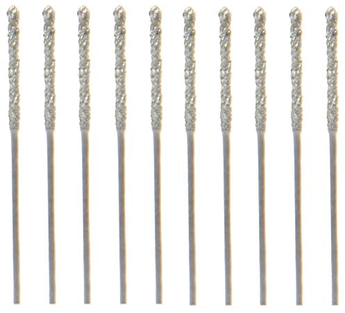 Lrtzizy - Juego de 20 serías de 0,8 mm, recubiertos de diamante, punta de broca helicoidal, para azulejos de piedra de cristal