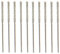 Lrtzizy 20 PièCes SéRies 0,8 Mm Enduit de Diamant Pointe Pointe Foret HéLicoïDal pour Carreaux de Pierre de en Verre