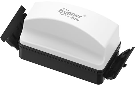 Hygger Double Limpiadores Magnéticos de Acuario,Cepillo Limpieza Acuario,Potente Cepillo Magnético Acuario Aquarium Glass Cleaner con Rascador Extraíble(L)