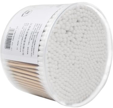Kaslaider 500 Pezzi Bastoncini Cotonati, Cotton Fioc di bambù, Bastoncini di Ovatta, Bastoncini di Cotone di bambù, Cotton Fioc per Tamponi di Cotone per la Cura delle Orecchie e Il Trucco