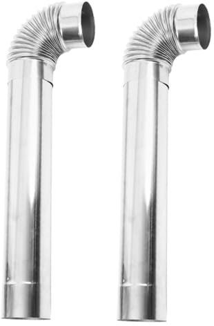 Milisten 1ensemble Élbow Acier pour Tuyau De Cheminee Accessoire pour Poêles à Et Chauffage Domestique Coude