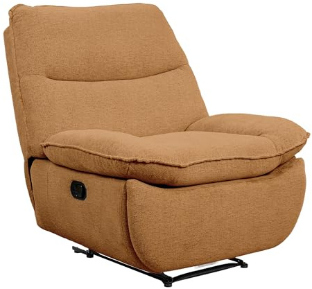 FLEXISPOT Fauteuil Relax XC6-Lite, Dossier Relevable, Siège Inclinable pour Le Salon, Chaise TV avec Dossier Réglable, Chaise Longue pour La Chambre, Marron