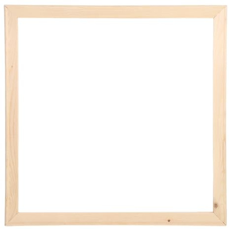 LIFKOME Marco De Lienzo De Madera Maciza 15.74X15.74 Pulgadas Con Clavos Para Pintura Al Óleo Pósteres Y Arte Digital Bastidor Extraíble De Bricolaje Bordes Lisos Para Decoración Y Exposiciones
