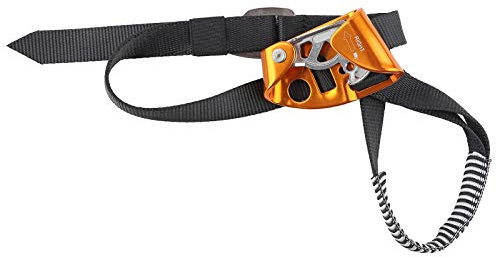 ANKROYU Bloqueur de Pied Droit, équipement Professionnel d'escalade et d'alpinisme, léger et Durable, en Alliage d'aluminium et de magnésium, Boucle réglable pour Corde de 8 à 13 m