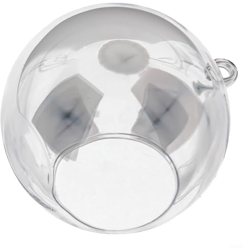 Vase boule en verre borosilicate transparent à suspendre avec ouverture ouverte pour plantes succulentes, terrarium, décoration d'intérieur et de jardin (12 cm)
