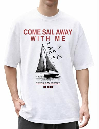 YTD Surf Graphic T-Shirts for Men Women Oversized Tees