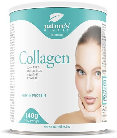 Nature's Finest Collagene Idrolizzato in Polvere da Bere – Integratore per Pelle, Capelli, Unghie e Articolazioni – Alta Biodisponibilità – Colágeno per Donna 100% Naturale