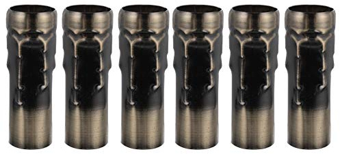 Uonlytech Kronleuchter Basisabdeckungen 6 Stück E14 Kerzenfassung Abdeckungen Metall 3.15X0.98In Kandelaber Ersatz Für Europäische Kristallleuchter Und Retro Kerzenleuchter
