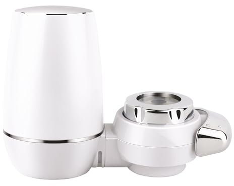 AQUAWATER, 106492, Filtre sur robinet triple action : élimine goûts, odeurs et bactéries Installation facile, économie d'eau, durée de vie de 800L Solution écologique et durable