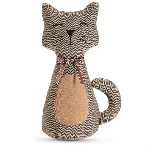 COM-FOUR® Fermaporta, fermaporta pesante, design simpatico gatto, accessorio domestico, fermaporta per finestre e porte, ideale per correnti d'aria (Zazzle da sbornia)