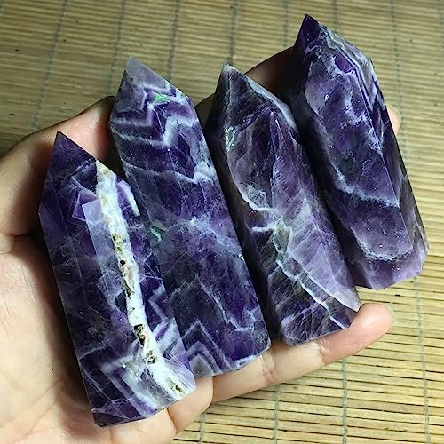PAKMEZ Point de bâton en Cristal de Quartz améthyste Fantaisie Naturelle (Size : 1000g)