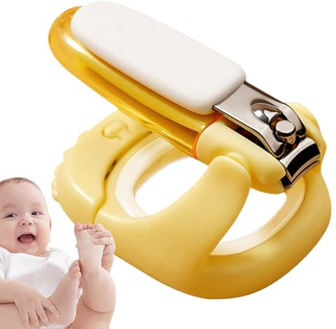 Lupenglas-Nagelknipser, sichere Baby-Nagelknipser | Tragbare Reise-Nagelschere | Drehbarer Taschen-Zehennagelschneider, Ausgestattet mit einem 2,5-fachen Vergrößerungslinsendesign können Sie sicher se