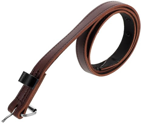 MAQDDO 2 st justerbar brun panna rem olja behandlat helkorn mjuk icke stretch equestrian träning läder sadel häst för dressyr