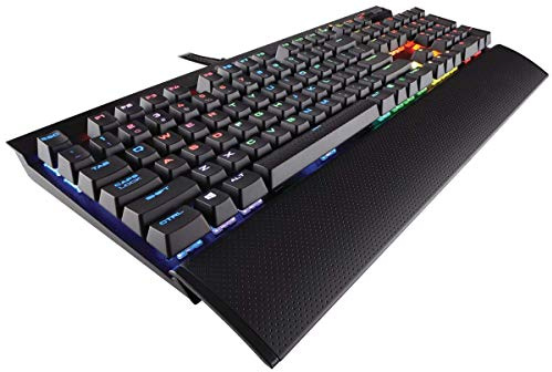 CORSAIR K70 LUX RGB Mechanical Gaming Keyboard - USB Passthrough & Media Controls - Linear & Silent - Cherry MX Silent - RGB LED Backlit
