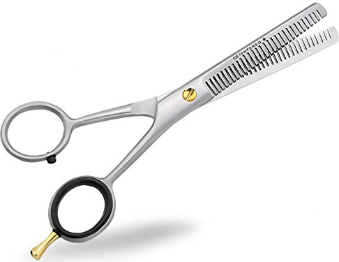 Profi Haarschere Friseurschere Effilierschere Modellierschere Edelstahl Rostfrei Haarschneideschere mit Scharfer Schneide für einen perfekten Haarschnitt (6 Zoll/15,24 cm, Effilierschere)