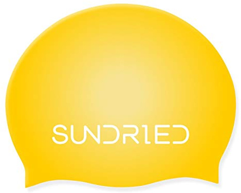 Sundried Silicone Swim Hat Pro Series Competition Training Swimming Cap Open Water, Pool, Triathlon Yellow