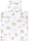 TupTam Unisex Baby Wiegenset 4-teilig Bettwäsche-Set: Bettdecke und Kopfkissen mit Bezug, Farbe: Tiere auf Wolken, Größe: 80x80 cm