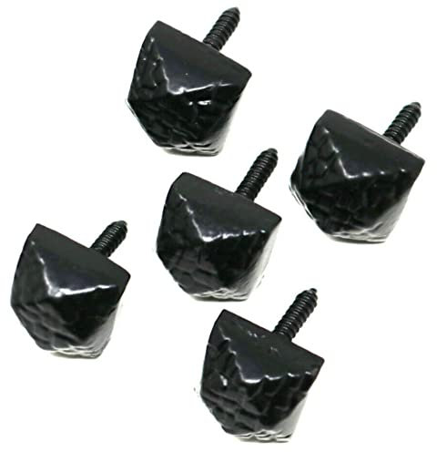 5 x fiXte Antique Iron Door Stud Screw Screws Bolt 19mm (3/4 inch) Japanned Black