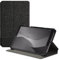 kwmobile Case Compatible with Lenovo Tab M8 (Gen 4) - Case PU Leather and Canvas Cover with Stand Feature - Anthracite/Black