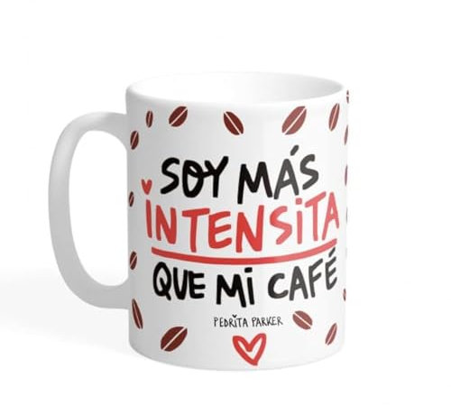 Pedrita Parker Taza desayuno Taza café original -Intensita - Taza cerámica de 350 ml