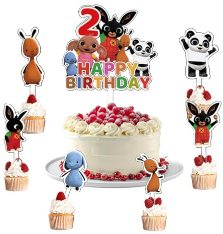 Bunny cake decoration，7 pezzi cake topper Bunny，decorazioni torta Bunny，addobbi compleanno Bunny