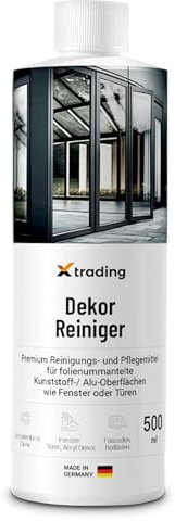 X-trading Dekor Reiniger 500 ml - Premium Reiniger und Pflegemittel für folienummantelte Kunststoff-/ Alu-Oberflächen, Türen- und Fensterrahmen Reiniger