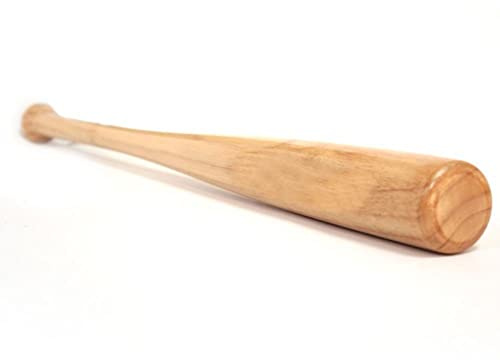 Heavy Duty Wooden Baseball Bat, Ball and Gloves Training Practice Outdoor Sports Fun Set UK (24 Inch Wooden Bat Only)