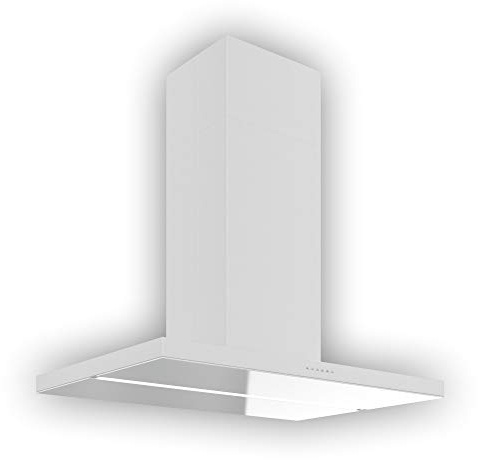 Futuro Futuro Range Hood 36 940-CFM | Viale White | Island-Mount Stainless Steel Vent Hood | Modern Italian Exhaust Hood | LED, Ultra-Quiet with Blower