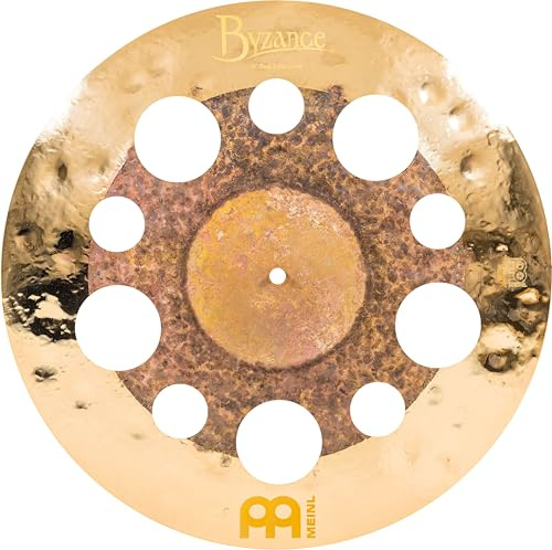 Meinl Cymbals Byzance Dual Trash Crash 18 Zoll (Video) Schlagzeug Becken (45,72cm) B20 Bronze, Naturbelassenes und Brilliantes Finish (B18DUTRC)