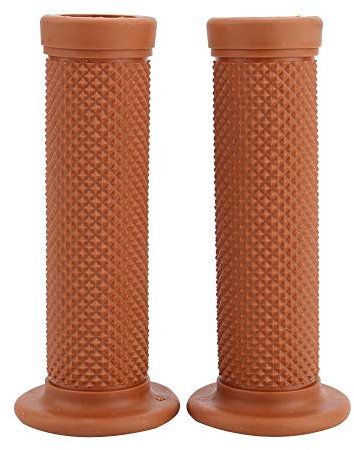 Motorrad Lenkergriffe, Yosoo 2Pcs 22mm Universal Vintage Motorrad Lenkergriffe Kunststoff Star Decor Lenkerenden für Protaper Lenkergriffe Motorrad Griffe Braun Braune Motorrad Griffe(Braun)