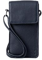 Lakeland Leather Bowness Leather Cross Body Phone Pouch in Navy Blue
