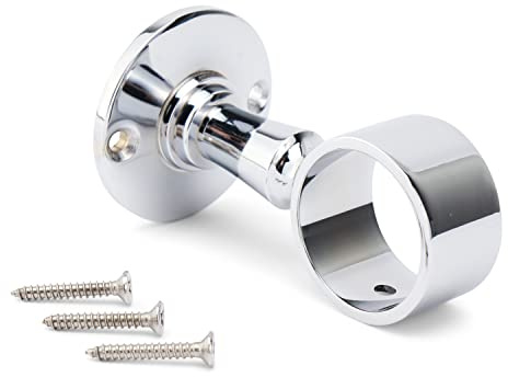 NKlaus Martim support main courante pour corde 30mm en laiton chromé 8cm de haut décoration 11748