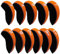 Golf Iron Covers,Golf Iron Head Covers Neoprene Golf Iron Covers Set 11pcs Golf Iron Headcovers,Golf Club Head Covers for Iron Club Fit All Brands Titleist,Callaway,Taylormade,Orange