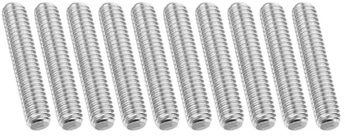 PATIKIL 5/16-18 UNC Asta Filettata Integrale Acciaio Inossidabile 304, 10pz Lungo 1.6 Vite Filettata Lunga Filettatura Destra Tutti Perni Asta Filettata per Bulloni Ancoraggio, U-Bolts
