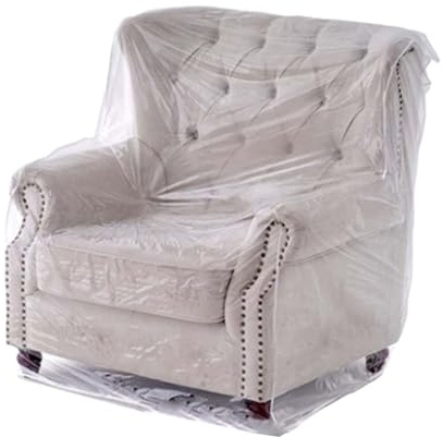 ZXLVCU Copertura di Divano in Plastica, Copertura Impermeabile Trasparente per Poltrone, Custodia Protettiva per Parapolvere (Normal)