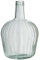 DRW Jarron de Suelo con Forma de garrafa de Cristal Transparente 19x19x31cm